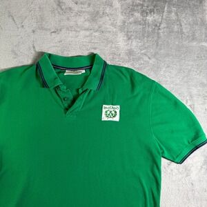 Irish Memories Lansdowne Ireland Polo Shirt Shamrock Green Cotton Casual L